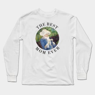 THE BEST KNITTING MOM EVER FINE ART VINTAGE STYLE MOTHER OLD TIMES Long Sleeve T-Shirt